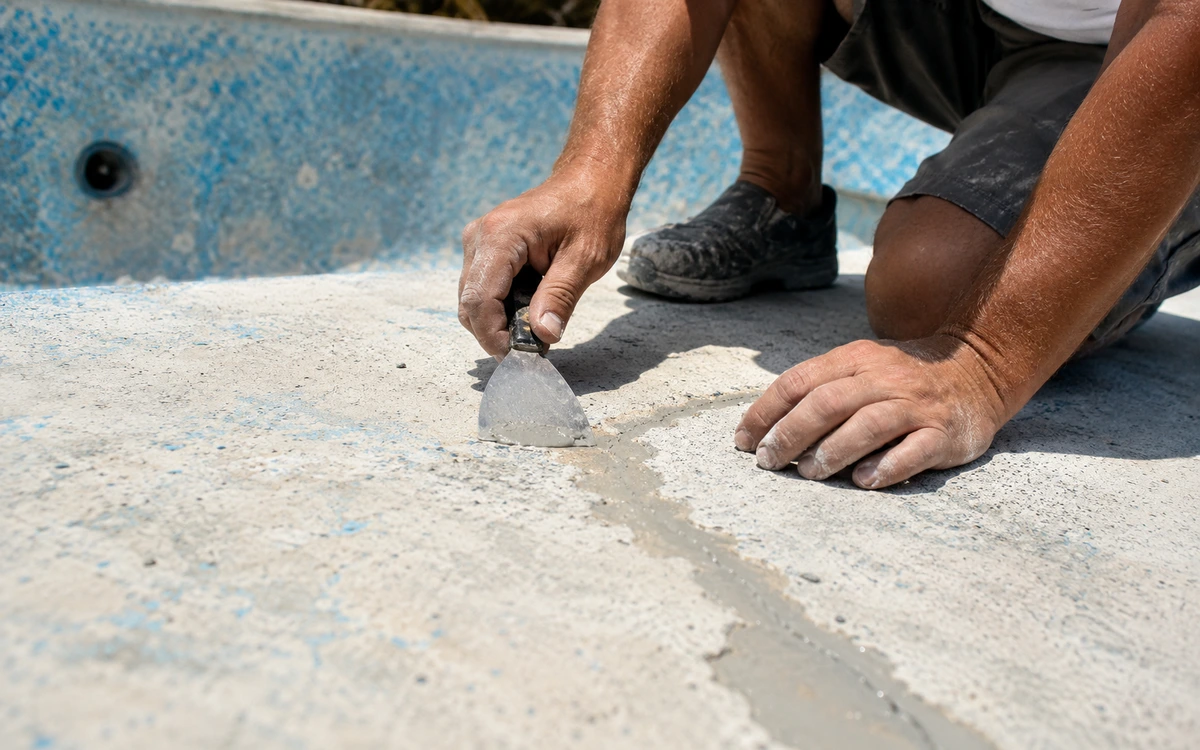 Pool crack repair contractor